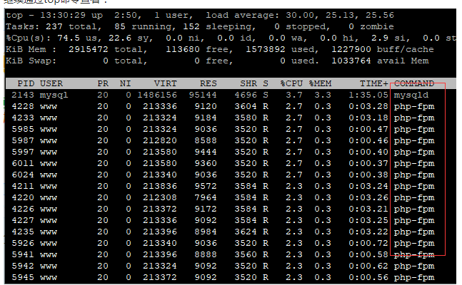 linux云服务器主机通过top看CPU性能指标  第2张