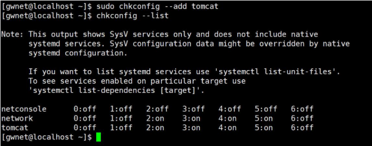 Linux下如何配置Tomcat开机自启动  第3张