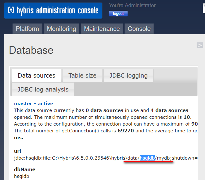 SAP Netweaver和Hybris的数据库层的示例分析  hybris 第9张