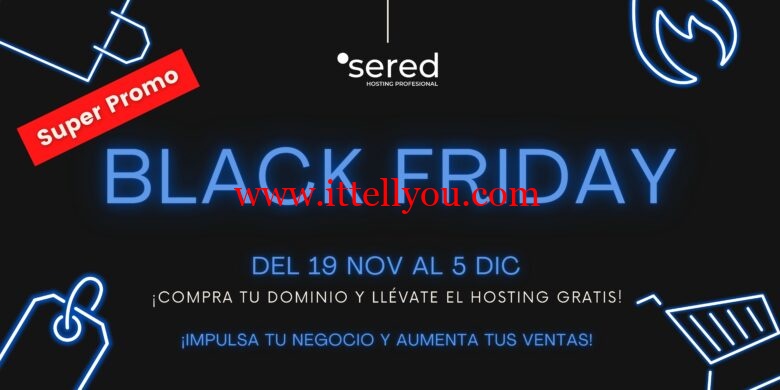 #黑五#sered：1€买域名，首年送主机，西班牙站群VPS，70个IP，€12.95/月，还有西班牙站群VPS（多达200IP）  sered 第2张