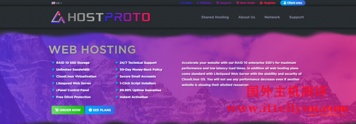 Hostproto：$7.5/年/25GB SSD空间/不限流量/1Gbps端口/DDOS/洛杉矶  Hostproto 第2张