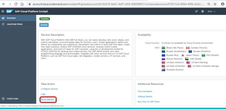 如何使用SAP Cloud WebIDE创建SAP UI5应用并部署  cloud 第4张