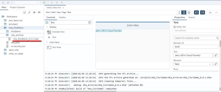 如何使用SAP Cloud WebIDE创建SAP UI5应用并部署  cloud 第15张