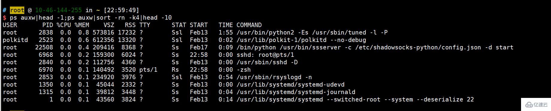 Linux系统中怎么查看最消耗CPU的进程  linux 第2张