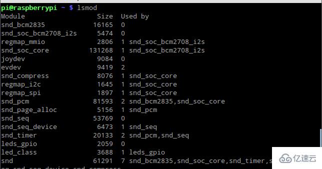 Linux系统怎么使用lsmod命令列出内核模块  linux 第2张